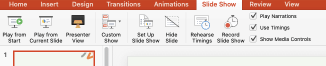 how to make presentation loop