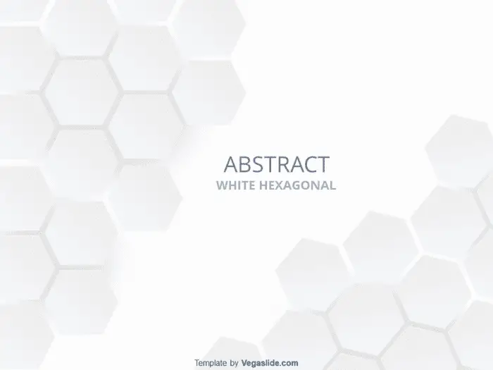 Abstract White Hexagonal PowerPoint Template