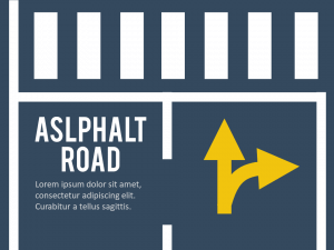 Animated Asphalt Road PowerPoint Template
