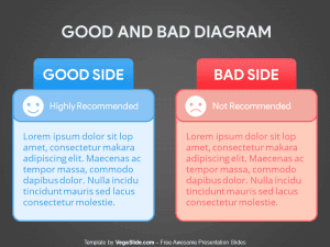 Good and Bad Diagram PowerPoint Template