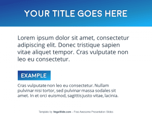 Simple Blue Gradient PowerPoint Template
