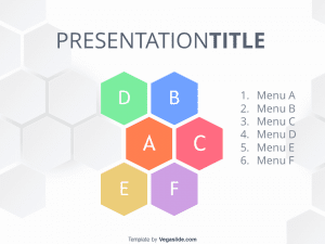 Abstract White Hexagonal PowerPoint Template