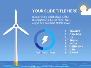 Animated Offshore Wind Farm PowerPoint Template
