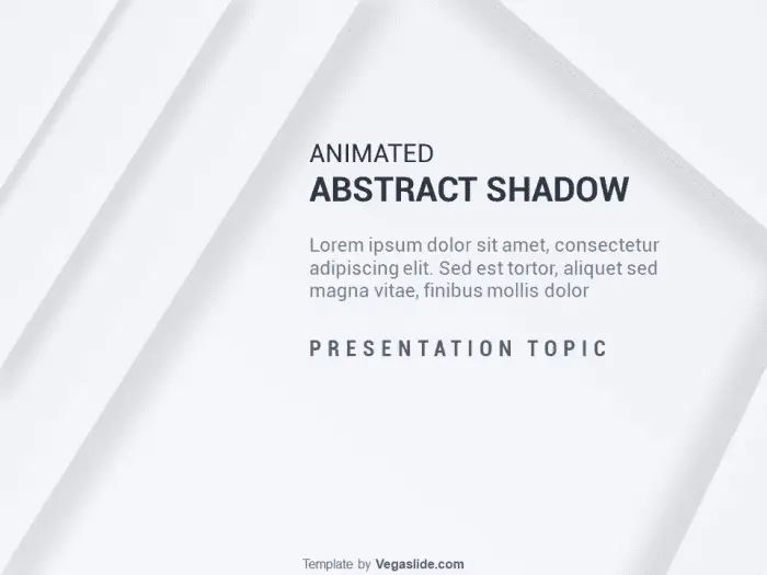 Animated Abstract Shadow PowerPoint Template