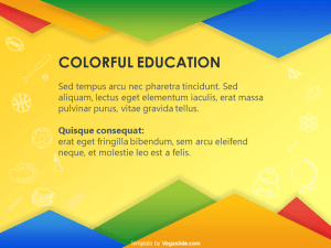 Colorful Education PowerPoint Template