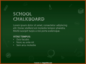 School Chalkboard PowerPoint Template
