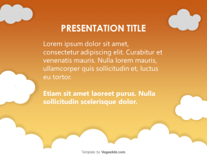 Above the Clouds PowerPoint Template