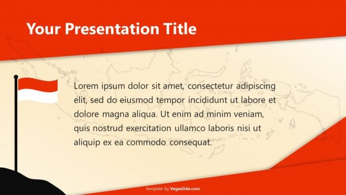 Indonesia Flag Theme PowerPoint Template
