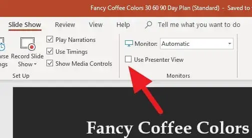 how to edit powerpoint in presentation mode