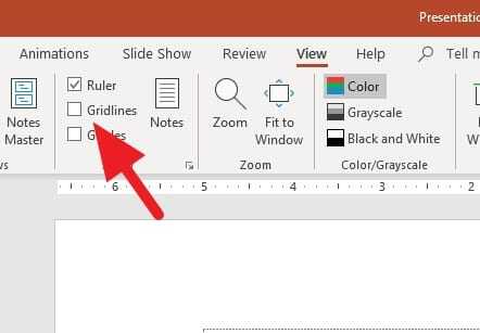 gridlines in powerpoint for macs