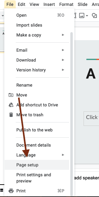 Google Slides Vertical