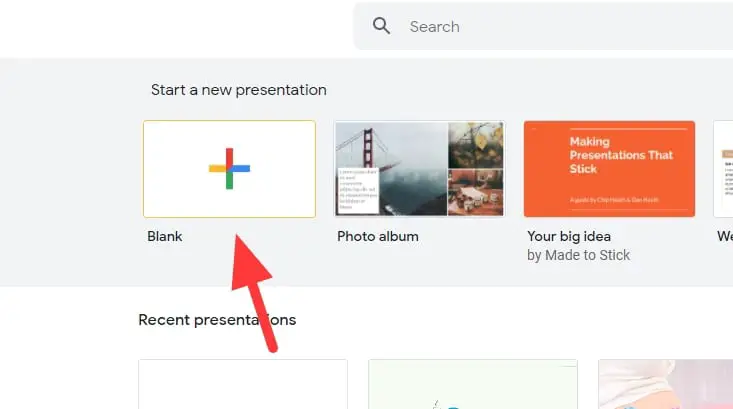 upload presentation in google slides