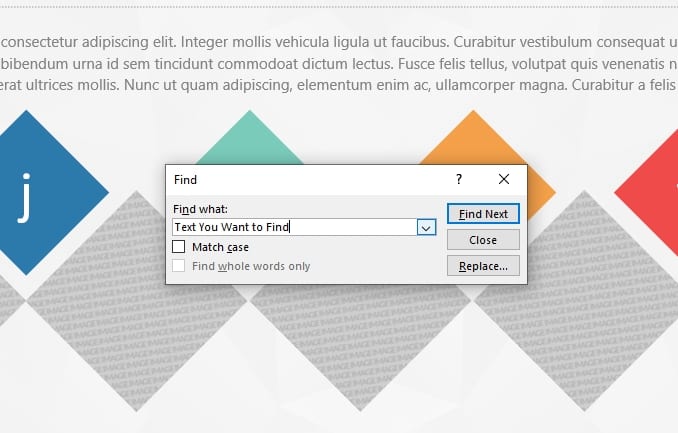 How to Search Text in PowerPoint Slides Quickly