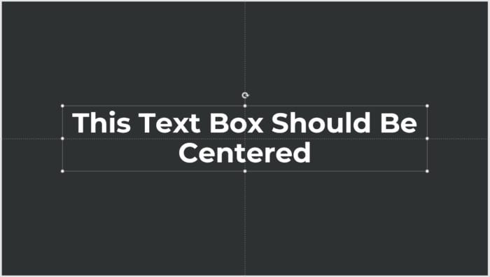 How to Center a Text Box in a PowerPoint Slide