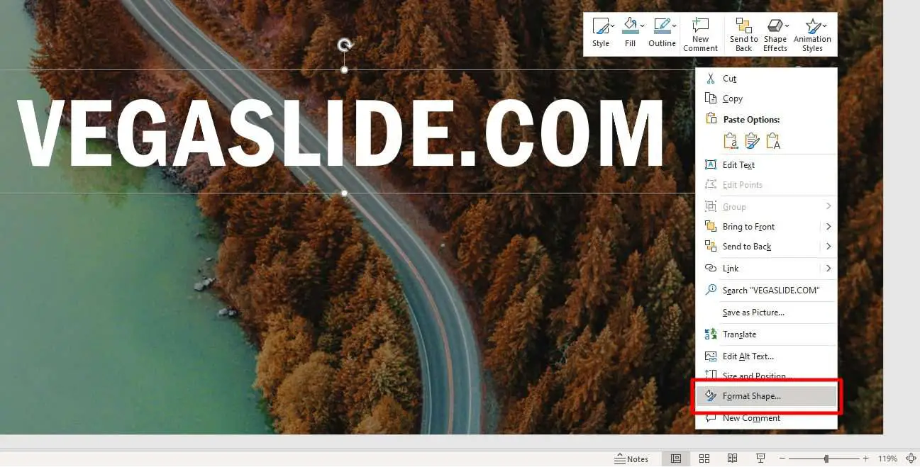 How to Make Text Appear Transparent in PowerPoint - Vegaslide