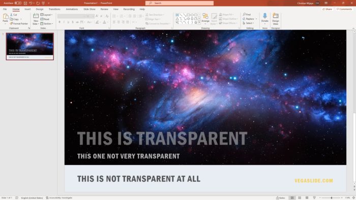 How to Make Text Appear Transparent in PowerPoint