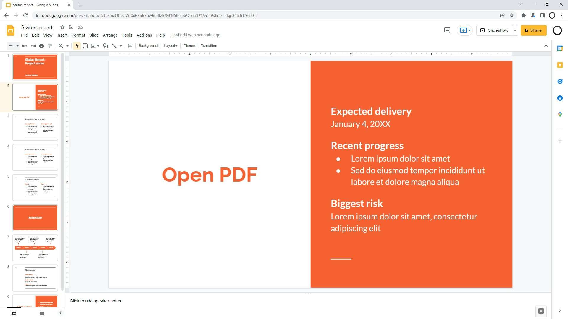 google slides link to pdf