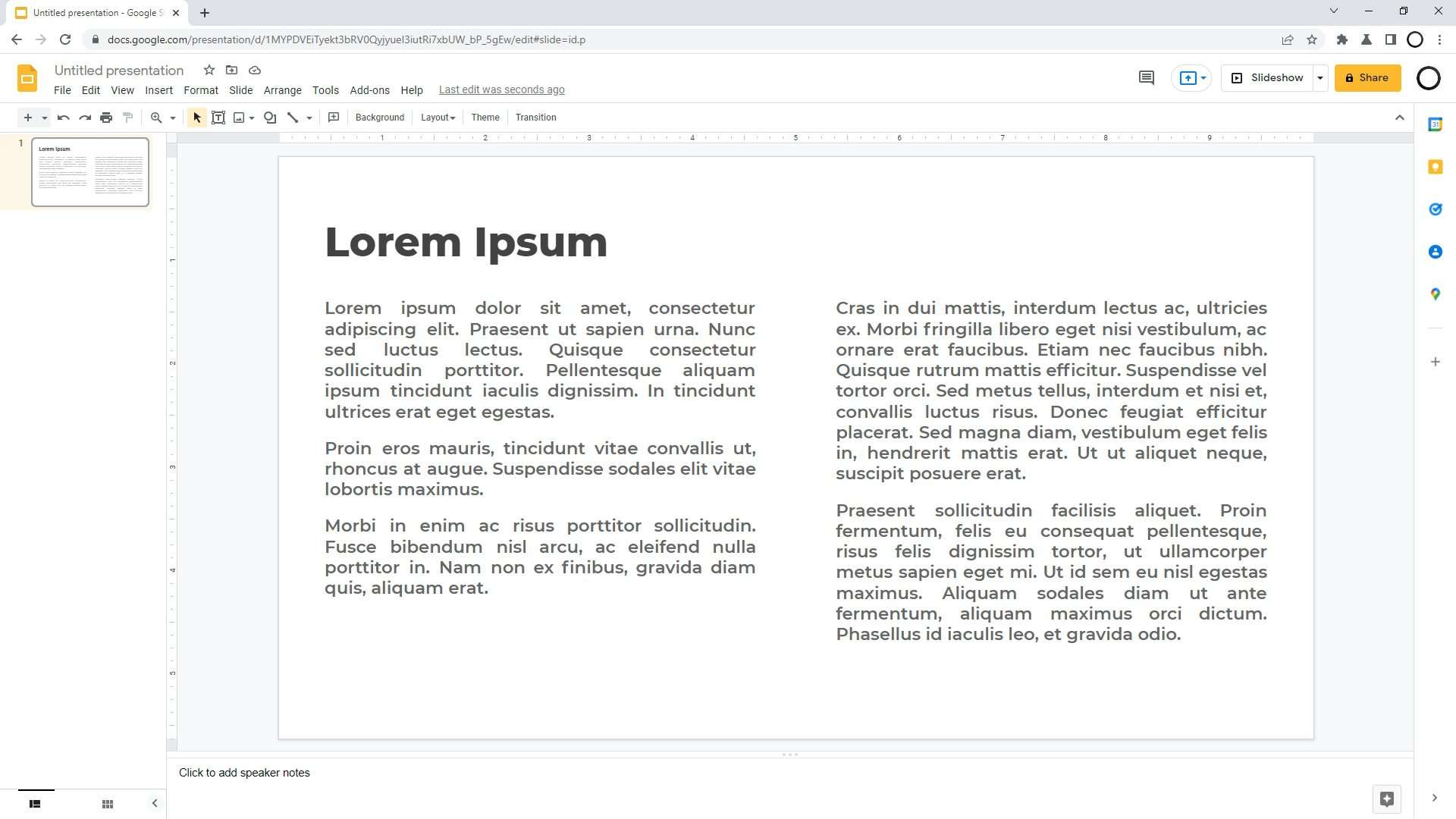 How To Put Text In Columns In Google Slides