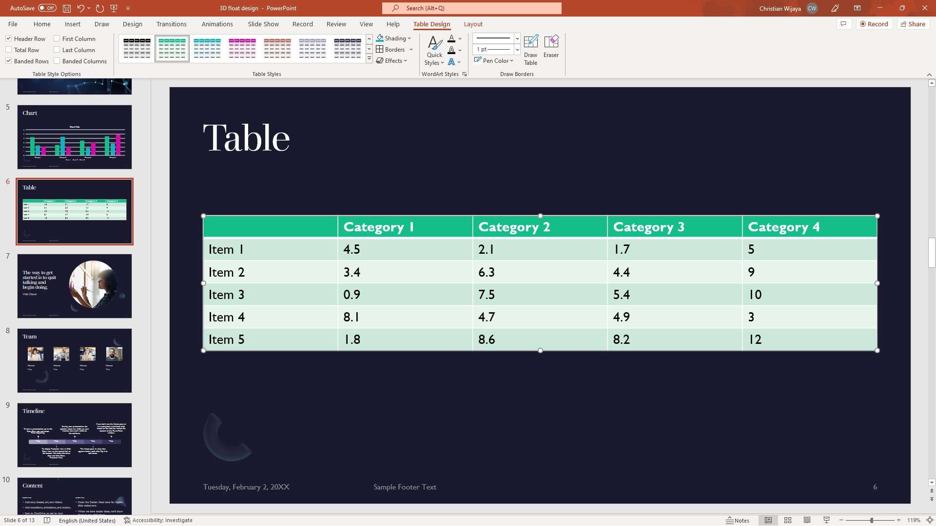 How to Create a Table Directly in PowerPoint - Vegaslide
