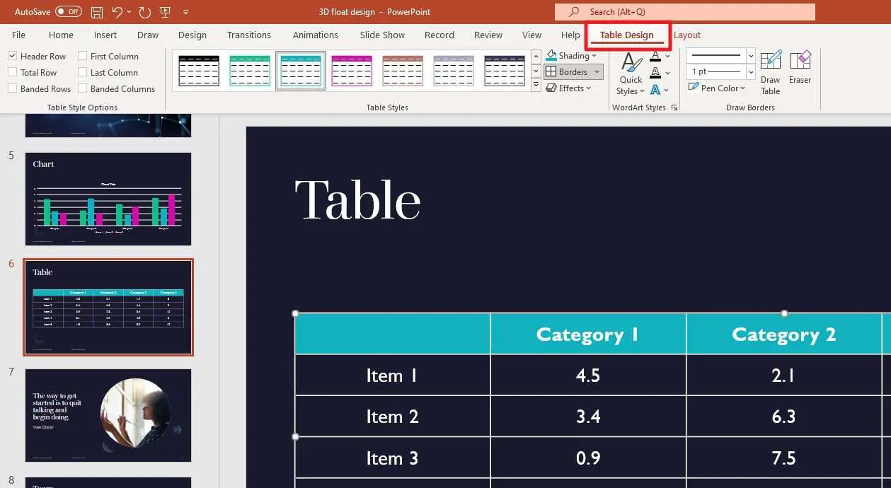 How to Create a Table Directly in PowerPoint - Vegaslide