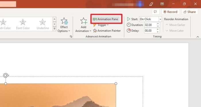 powerpoint zoom in on picture during presentation