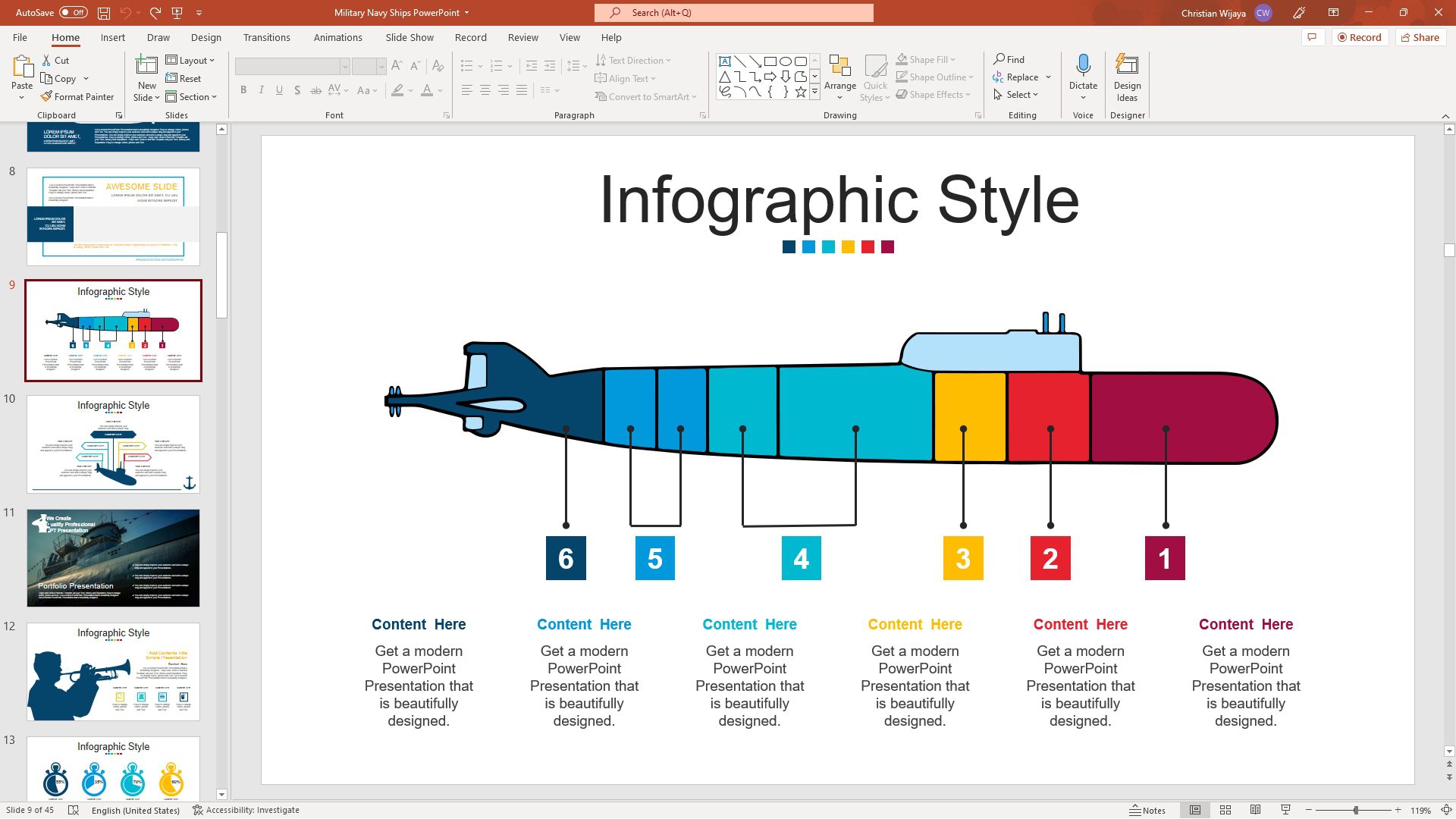 invisible on slide content powerpoint