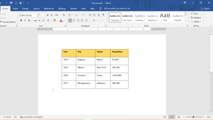 How to Quickly Sort a Table in PowerPoint - Vegaslide