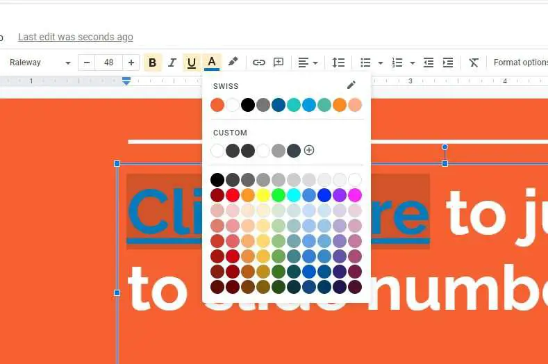google slides link to specific slide