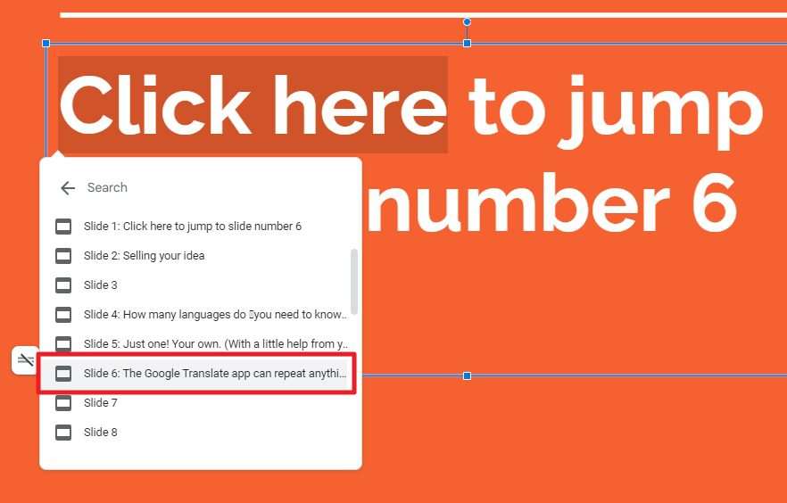 How To Link To A Specific Slide In Google Slides