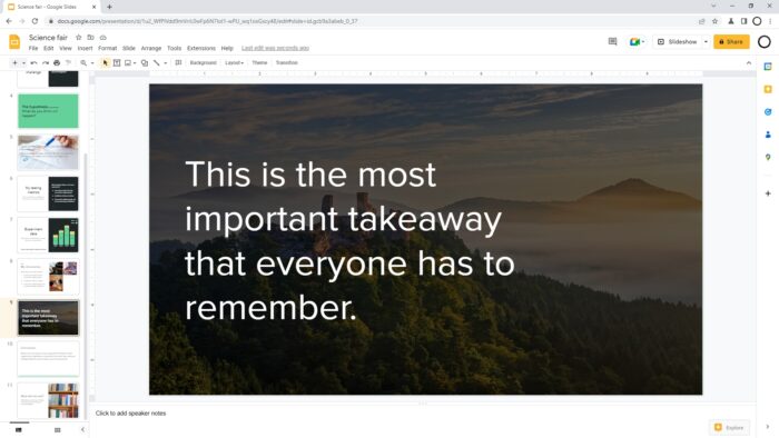 How to Put a Picture Behind Text in Google Slides
