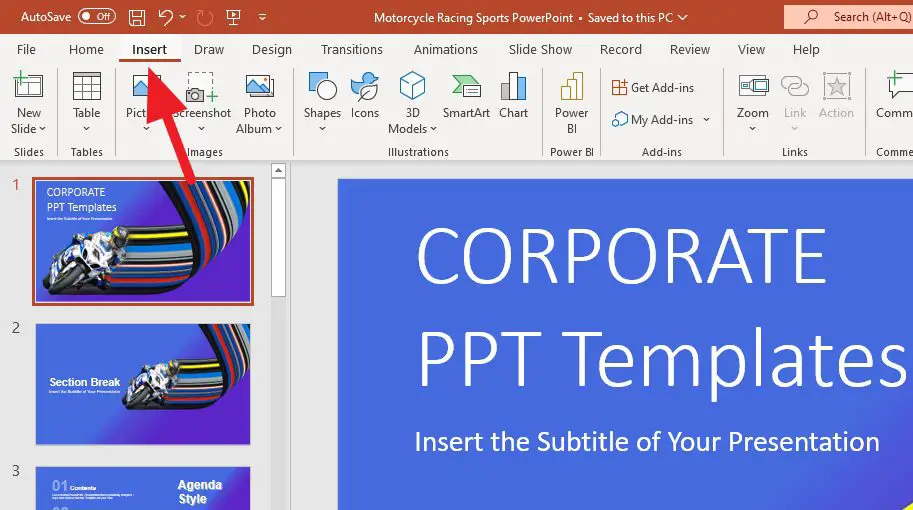 powerpoint play audio presentation