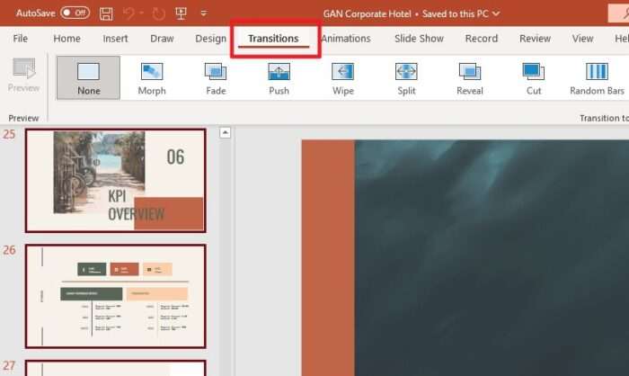 powerpoint slides automatically advance