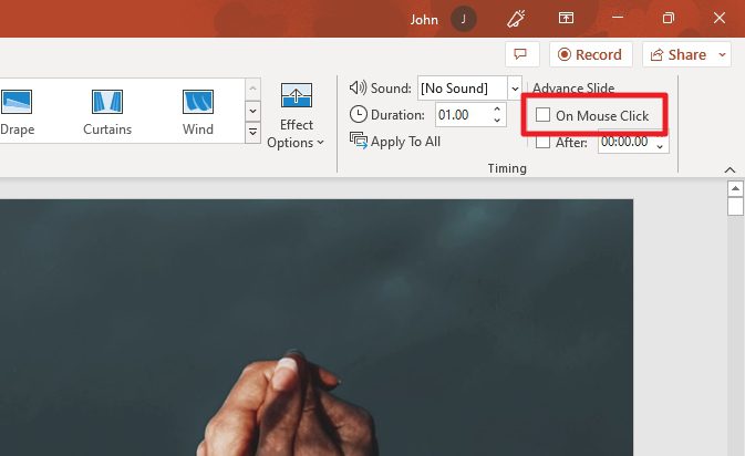 powerpoint slides automatically advance