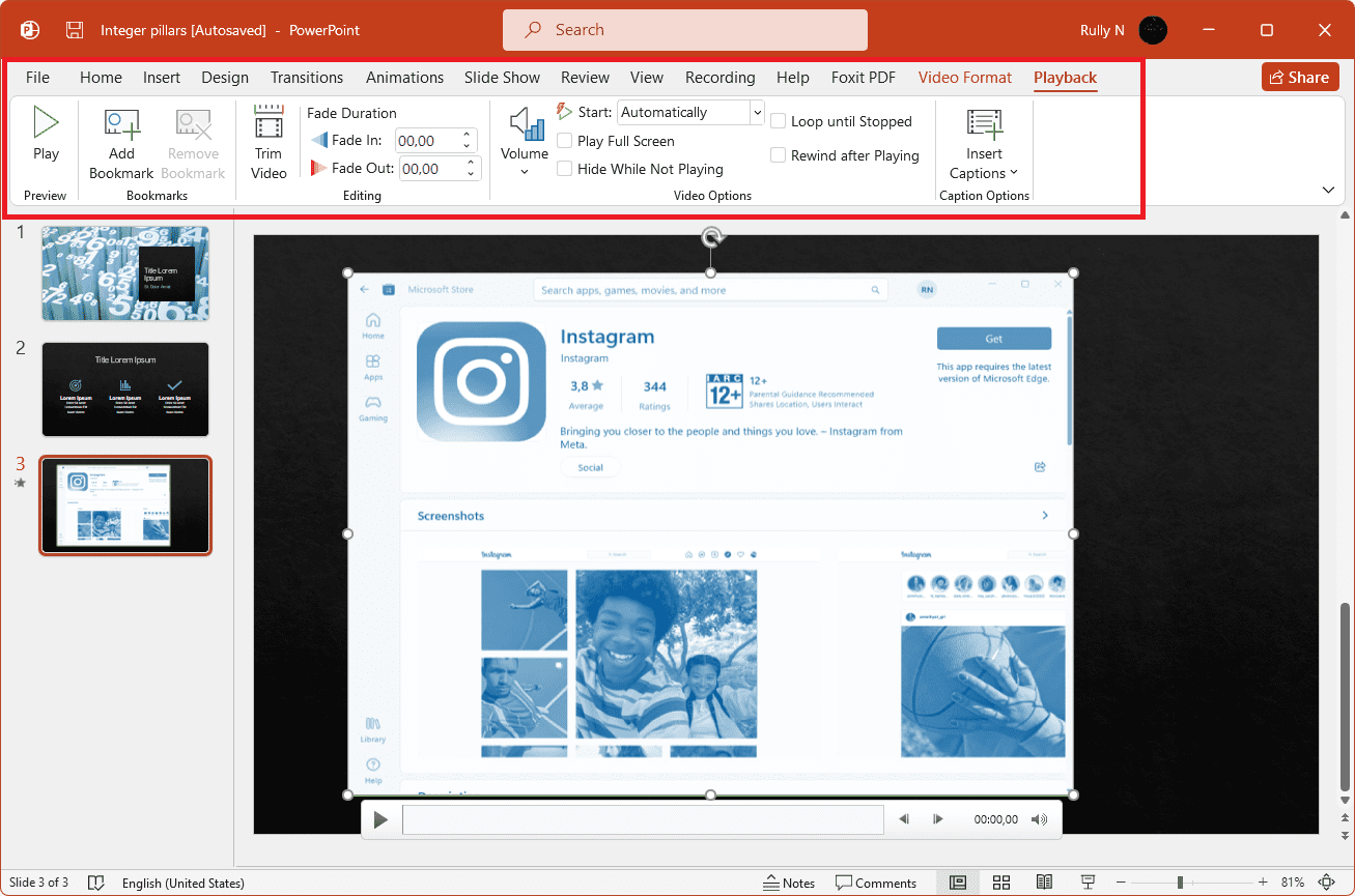 screen recorder in powerpoint