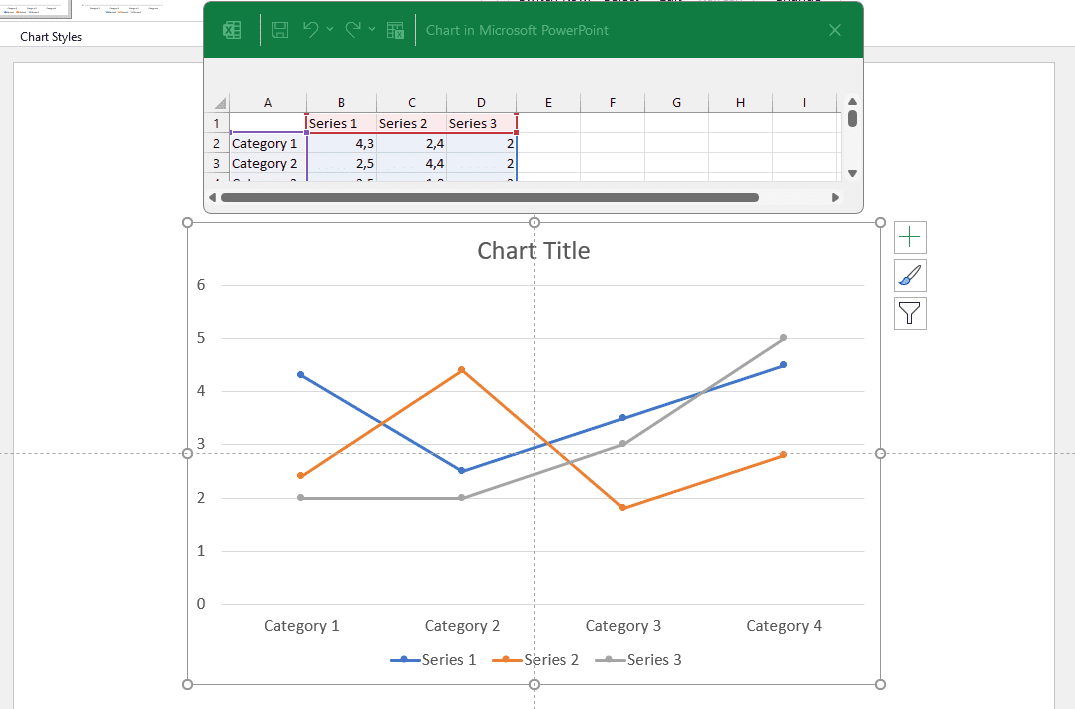 How to Insert and Edit a Line Chart in PowerPoint - Vegaslide