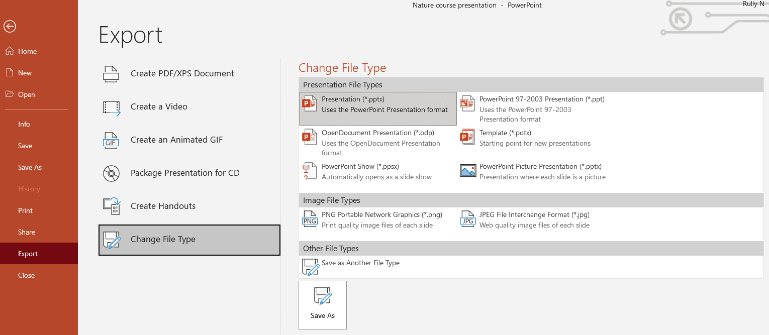 how to put powerpoint presentation on usb