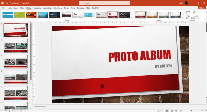 How to Create a Professional-looking Photo Album in PowerPoint