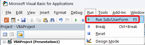 visual basic powerpoint presentation