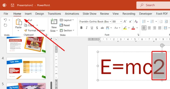How to Type Exponents or Superscripts in PowerPoint - Vegaslide