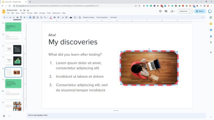 How to Add Border to a Picture in Google Slides