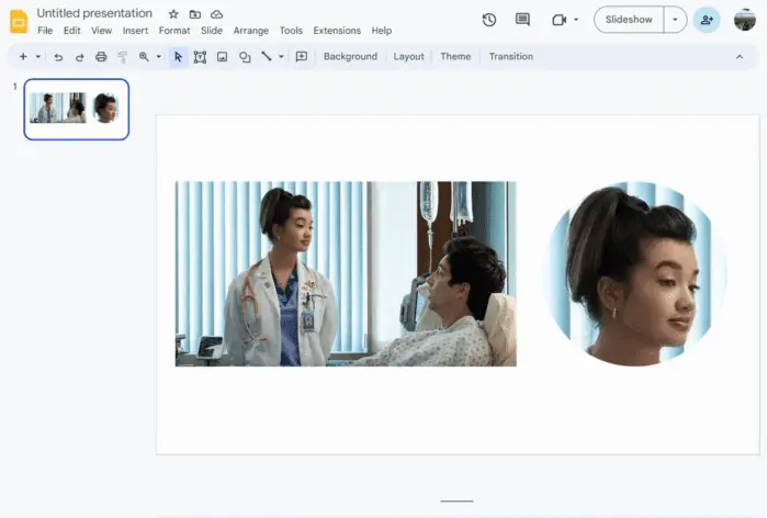 How to Change a Square Picture to Round in Google Slides