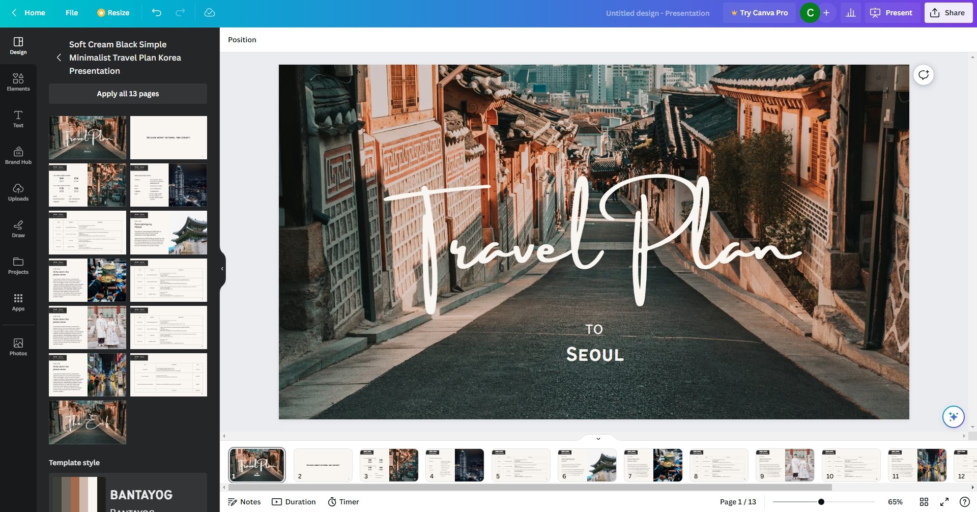 how to save canva presentation in google drive