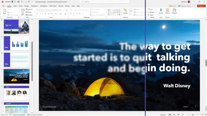 How to Blur Text in PowerPoint