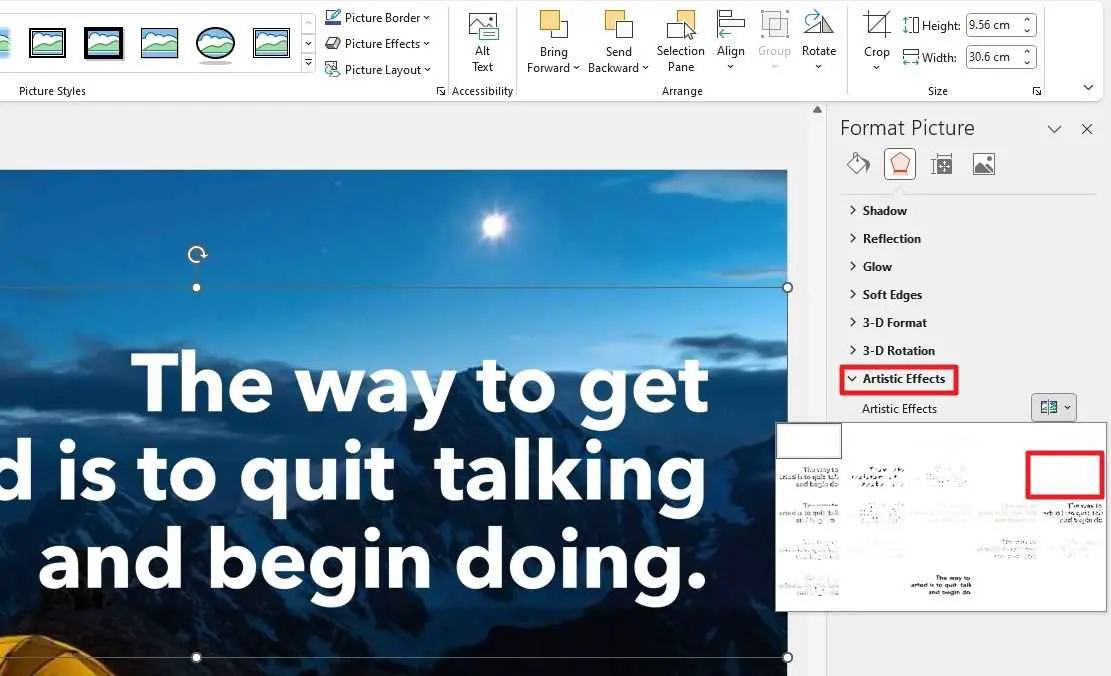How to Blur Text in PowerPoint 11