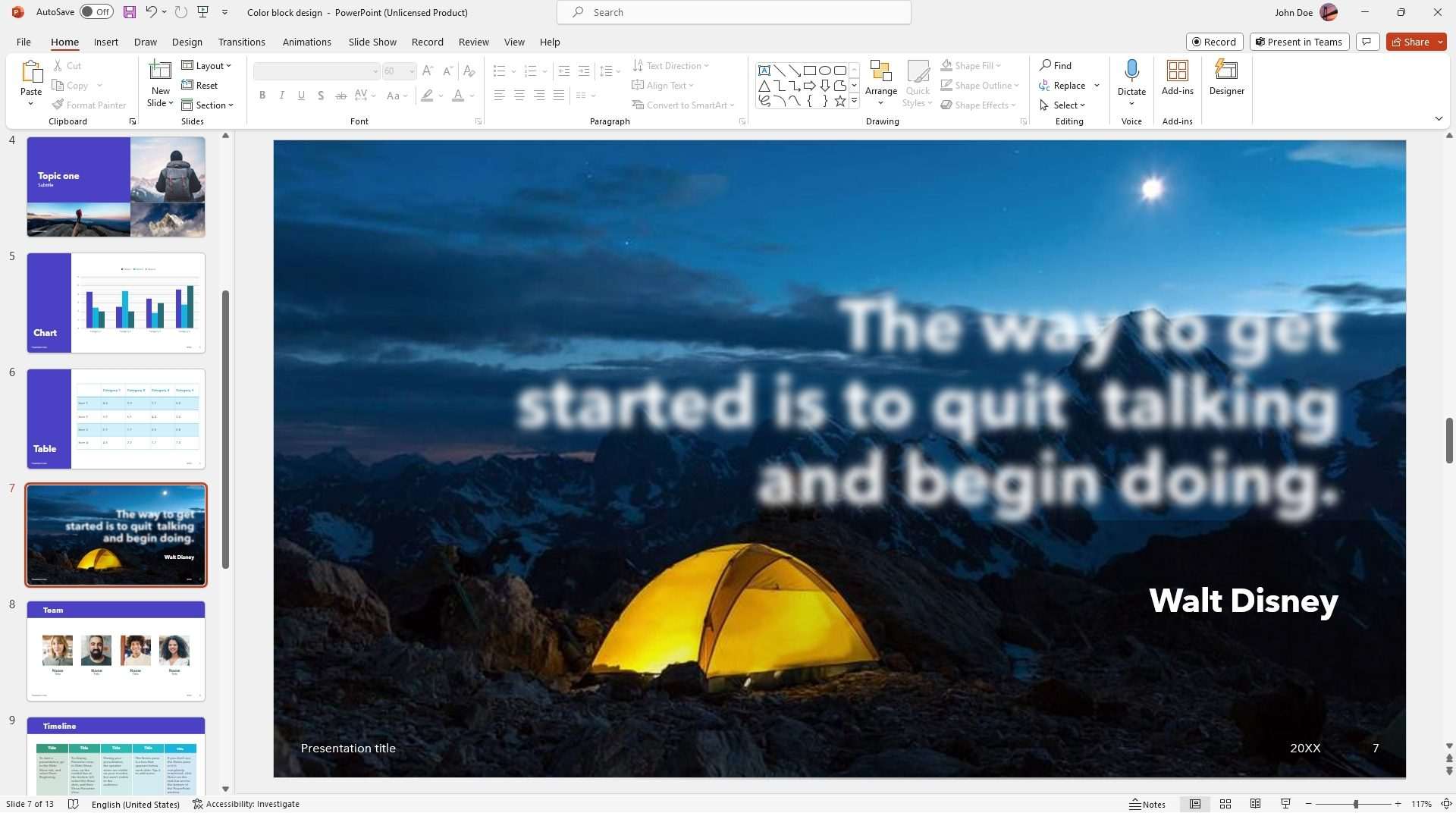 How to Blur Text in PowerPoint 14