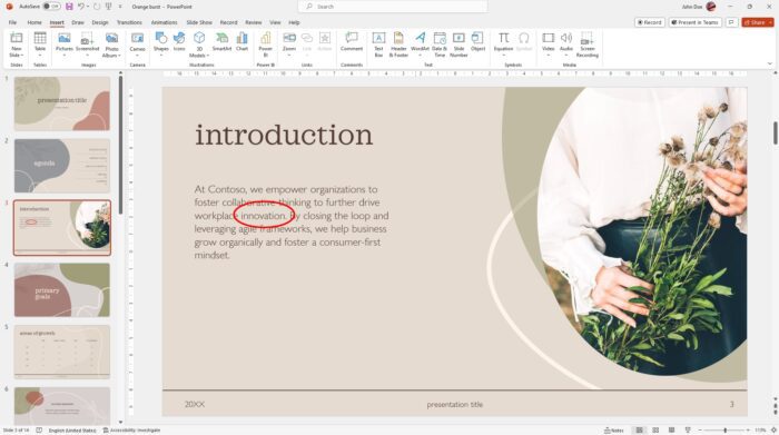 How to Circle Text in PowerPoint (3 Methods)