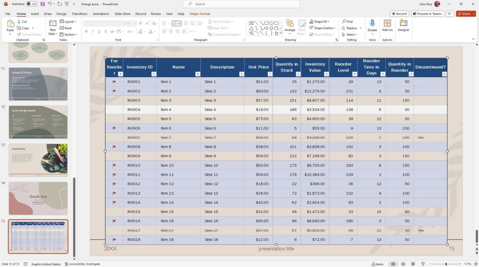 How to copy an excel table to powerpoint vegaslide