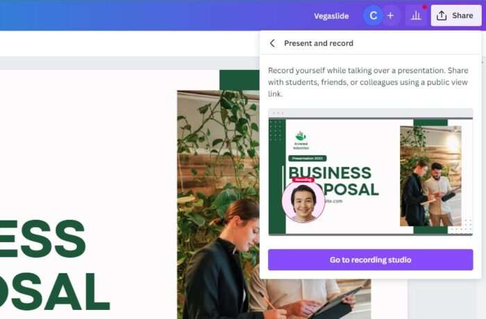 How To Add Your Voiceover To Canva Presentation Vegaslide